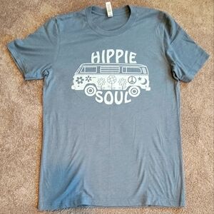 Blue 'Hippie Soul' Graphic T-Shirt